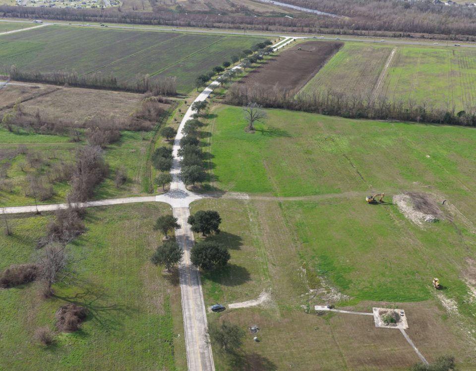 aerial road intersection